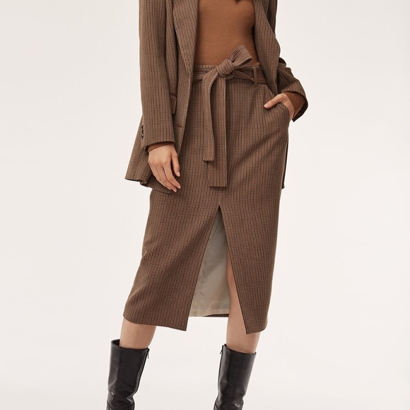 Wilfred Dresses & Skirts - Aritzia Wilfred Tie Front Skirt